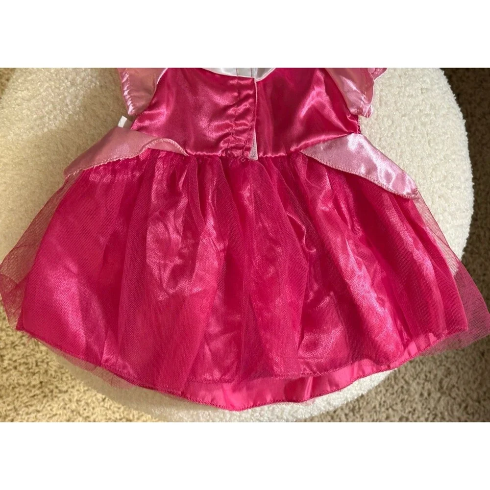 Build-A-Bear Sleeping Beauty Princess Aurora Dress Pink Sequin Satin Tulle Skirt